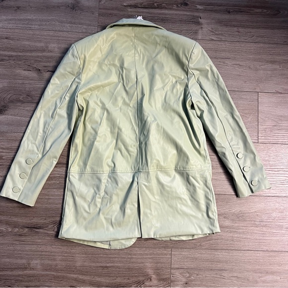 NWT For Love & Lemons Talia Boyfriend Blazer in Green - Picture 5 of 8